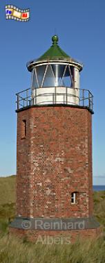Der alte Leuchtturm von Kampen auf der Insel Sylt., Leuchtturm, Deutschland, Schleswig-Holstein, Nordseekste, Sylt, Kampen