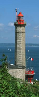 Le Portzic westlich von Brest (Rade de Brest), Leuchtturm, Frankreich, Bretagne, Brest, Portzic