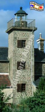 Einer von 2 Leuchttrmen von Barfleur in der Normandie, Leuchtturm, Frankreich, Normandie, Barfleur