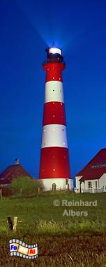 Westerhever auf der Halbinsel Eiderstedt, Leuchtturm, Nordseekste, Eiderstedt, Westerhever, Foto, Albers, foreal