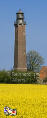 Schleswig-Holstein - Leuchtturm Neuland bei Behrensdorf an der Ostseekste, Leuchtturm, Schleswig-Holstein, Neuland, Behrensorf, Ostsee, Albers foral. Foto