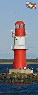 Mecklenburg-Vorpommern - Warnemnde Ostmole, Leuchttrme, Deutschland, Mecklenburg-Vorpommern, Warnemnde, Molenfeuer