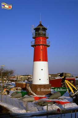 B�sum - Leuchtturm direkt hinterm Deich., Leuchtturm, Lighthouse, Phare, B�sum, Nordsee, Dithmarschen, Albers, Foto, foreal,