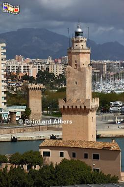 Palma de Mallorca - Porti Pi,
seit 1617 Leuchtturm, damit der drittlteste der Welt., Spanien, Mallorca, Palma, Leuchtturm, Phare, Lighthouse, Far, Albers, Foto, foreal,