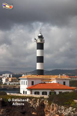 Mallorca - Portocolom, Spanien, Mallorca, Portocolom, Leuchtturm, Phare, Lighthouse, Far, Albers, Foto, foreal,