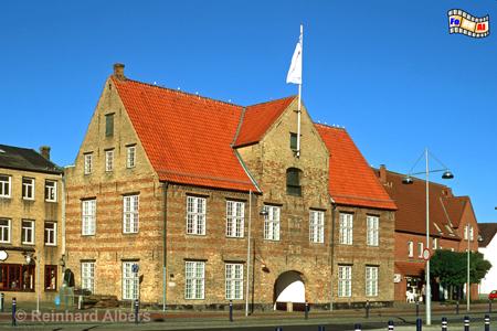 Flensburg - Kompagnietor am Hafen, Schleswig-Holstein, Flensburg,l Hafen, Kompagnietor, Albers, Foto, foreal,