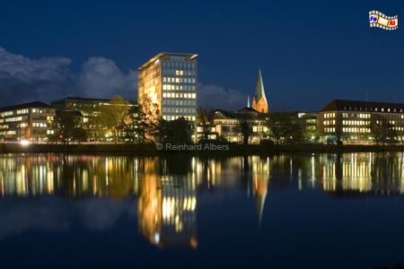 Kleiner Kiel am Abend, Kiel, Kleiner Kiel, HSH-Nordbank, Albers, Foto, foreal,