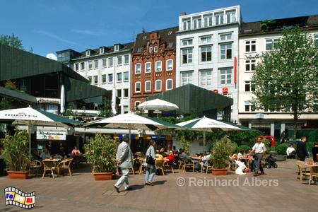 Der Alte Markt in Kiel wurde nach den Zerstrungen des Zweiten Krieges modern gestaltet., Kiel, Alter Markt, Albers, Foto, foreal,