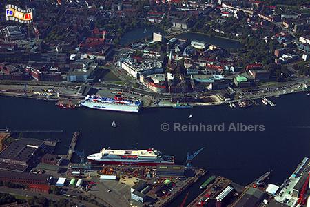 Kiel - F�rde + Innenstadt im Luftbild, Kiel, Altstadt, Luftbild, F�rde, Albers, Foto, foreal,