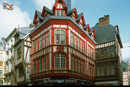Rouen - Typische Fachwerkhuser in der Altstadt., Normandie, Rouen, Altstadt, Fachwerk, Albers, foreal, Foto
