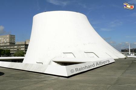 Le Havre - Theater Le Volcan von Oscar Niemeyer, Normandie, Le Havre, Theater, Oscar, Niemeyer, Le Volcan, Foto, foreal, Albers