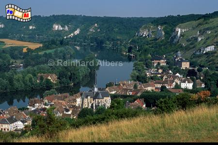 Les Andelys - Ausblick vom Ch�teau Gaillard auf das Seinetal., Normandie, Les, Andelys, Ch�teau, Gaillard, Richard, L�wenherz, Albers, foreal, Foto