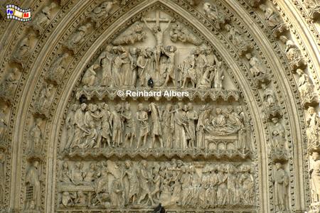Rouen - Eingangsportal der Kathedrale Notre Dame., Normandie, Rouen, Kathedrale, foreal, Foto, Albers