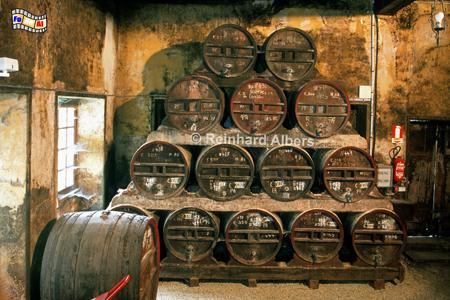 Ch�teau du Breuil - Holzf�sser zur Calvadoslagerung., Normandie, Calvados, Ch�teau, Breuil, Cidre, Albers, Foto, foreal