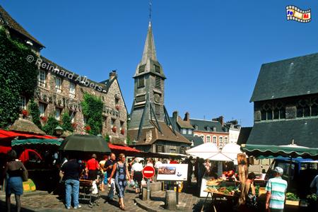Honfleur - Clocher de Ste-Catherine. Der separat stehende Glockenturm ist mit Kastanienholzschindeln verkleidet.
, Normandie, Honfleur, Vieux, glise, Clocher, Albers, foreal, Foto