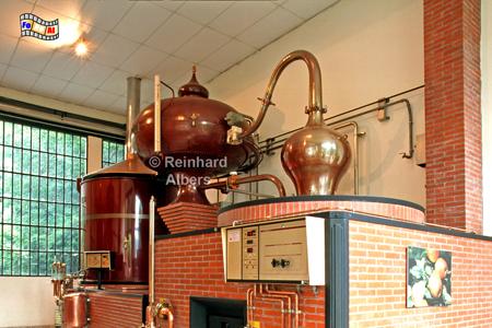 Ch�teau du Breuil - Kupferkessel zur Calvados-Herstellung., Normandie, Calvados, Ch�teau, Breuil, Cidre, Albers, Foto, foreal