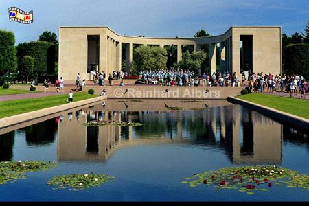 Omaha Beach Memorial  - Amerikanische Gedenkst�tte f�r die Gefallenen w�hrend der Alliierten Landung im Juni 1944., Normandie, Invasion, Landung, Weltkrieg, Zweiter, D-Day, Albers, Foto, foreal, Omaha, Beach,