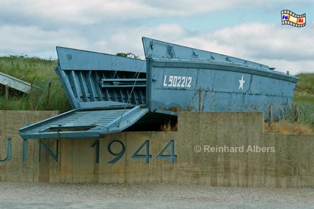 Utah-Beach Landungsboot, Normandie, Landungskste, Utah-Beach, Alliierte, Landung, Foto, foreal