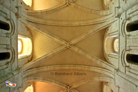 Lessay - Klosterkirche Deckengew�lbe, Normandie, Lessay, Kloster, Kirche, Foto, foreal