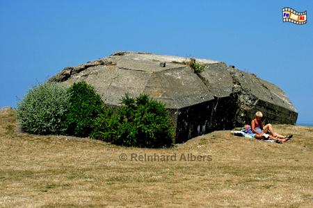 Granville - Deutscher Bunker des Atlantikwalls aus dem Zweiten Weltkrieg., Normandie, Granville, Bunker, Atlantikwall, Zweiter, Weltkrieg, Albers, foreal, Foto