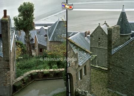 Mont-Saint-Michel:
H�user in traditioneller Bauweise, Normandie, Foto, foreal, Mont. Saint. Michel, Albers, Weltkulturerbe