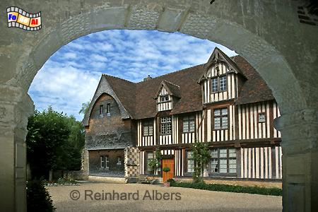 Ch�teau St.-Germain-de-Livet im Pays d Auge., Normandie, Ch�teau, Schloss, Germain-de-Livet, Auge, Pays, Albers, Foto, foreal
