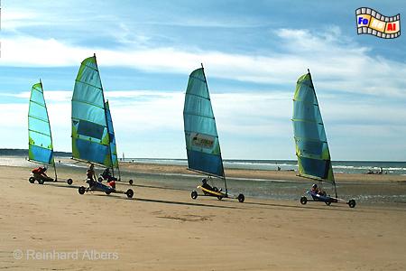 Omaha-Beach - Strandsegler, Normandie, Omaha, Plage, Beach, Strandsegler, Albers, Foto, foreal