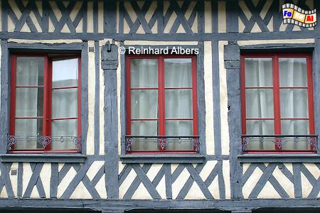 Das normannische Fachwerk beeindruckt durch seine Vielfalt an Formen und Farben., Normandie, Auge, Pays, Fachwerk, Albers, Foto, foreal