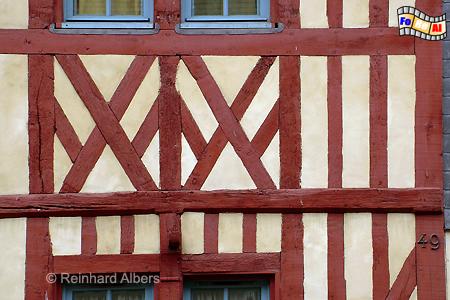 Das normannische Fachwerk beeindruckt durch seine Vielfalt an Formen und Farben., Normandie, Auge, Pays, Fachwerk, Albers, Foto, foreal