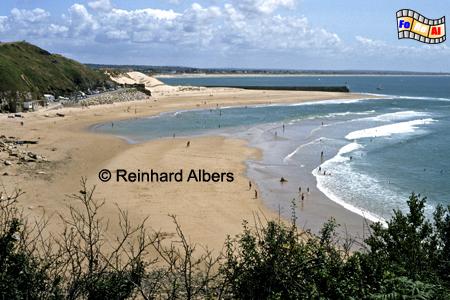 Strand von Carteret auf der Cotentin-Halbinsel., Normandie, Carteret, Strand, Cotentin, Albers, foreal, Foto
