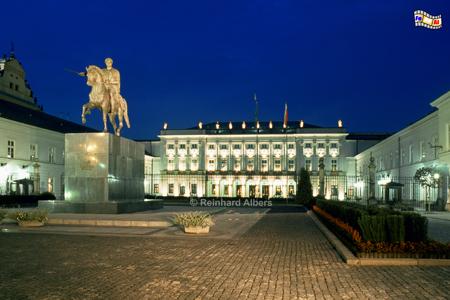 Prsidentenpalast (Pałac Radziwiłłowski oder Namiestnikowski) in der
Krakowskie Przedmieście, Polen, Warschau, Warszawa, Foto, foreal, Prsidentenpalast, Krakowskie, Przedmieście