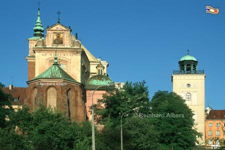 St. Anna-Kirche mit einem separaten Glockenturm, Polen, Warschau, Warszawa, Foto, foreal, Krakowskie Przedmieście, K�nigstrakt, St. Anna-Kirche,