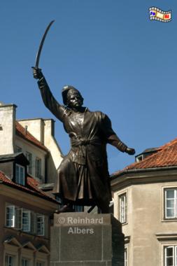 Der Schuster Jan Kiliński stand 1794 an der Spitze des Aufstands in Warschau., Polen, Warschau, Warszawa, Aufstand, Kilinski, Foto, foreal