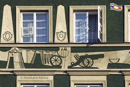 Hausfassade in der Altstadt, Polen, Warschau, Warszawa, Foto, foreal, Altstadt, Fassade, Stare Miasto