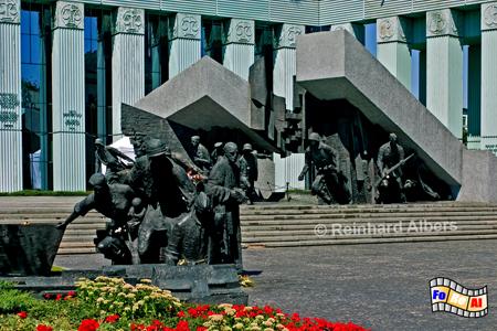 Denkmal zum Gedenken an den Warschauer Aufstand 1944, Polen, Warschau, Warszawa, Foto, foreal, Aufstand, Denkmal