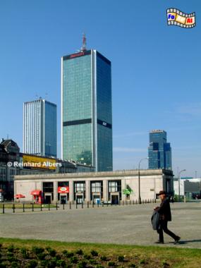 Moderne Hochhuser beim Kulturpalast, Polen, Warschau, Warszawa, Foto, foreal, Albers,