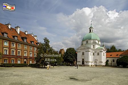 Neustdtischer Marktplatz mit St. Kasimir-Kirche., Polen, Polska, Warschau, Warszawa, Neustadt, Marktplatz, Albers, foreal,