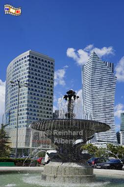 Hochhuser im Zentrum, Polen, Polska, Warschau, Warszawa, Wolkenkratzer, Hochhaus, Kultury, foreal, Foto, Albers