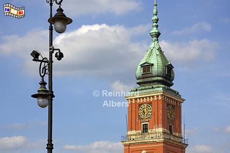 Turm des Warschauer Schlosses, Polen, Warschau, Warszawa, Schloss, K�nig, Foto, foreal, Zamek, Albers,
