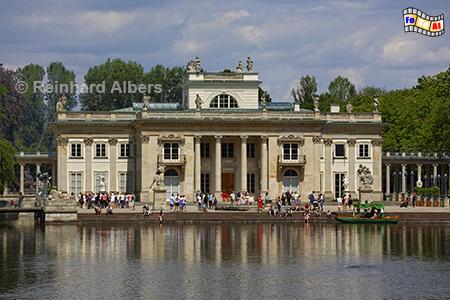 Lazienki-Park - Palast auf der Insel, Polen, Polska, Warschau, Warszawa, Lazienki, Park, Palast, Insel, Albers, foreal, Foto,