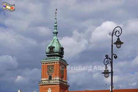 Schlossturm und Sigismunds�ule, Polen, Warschau, Warszawa, Schloss, K�nig, Foto, foreal, Zamek, Albers,