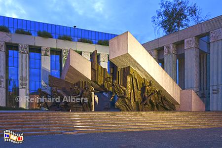 Denkmal zur Erinnerung an den Warschauer Aufstand von 1944, Polen, Polska, Warschau, Warszawa, Aufstand 1944, Denkmal, Jahrestag, Foto, foreal, Albers
