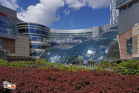 Einkaufszentrum am Hauptbahnhof, Polen, Polska, Warschau, Warszawa, Einkaufszentrum, Glasdach, Shoping Mall, Albers, Foto, foreal,