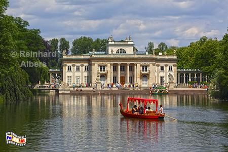 Palast auf der Insel im Lazienki-Park, Polen, Polska, Warschau, Warszawa, Lazienki, Park, See, Boot, Albers, Foto, foreal,
