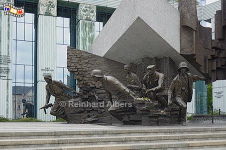 Denkmal zur Erinnerung an den Warschauer Aufstand von 1944, Polen, Polska, Warszawa, Warschau, Aufstand, Denkmal, Foto, foreal, Albers