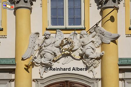 Fassadenschmuck am Schloss Wilanw, Polen, Polska, Warschau, Wilanw, Schloss, Foto, foreal, Albers,