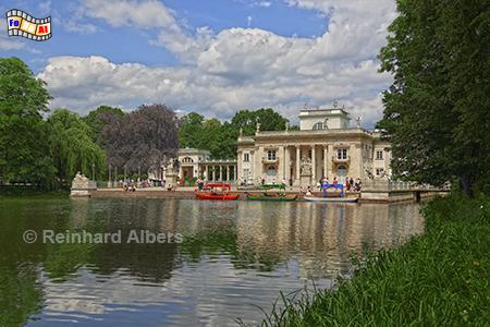 Palast auf der Insel im Lazienki-Park, Polen, Polska, Warschau, Warszawa, Lazienki, Park, See, Boot, Albers, Foto, foreal,