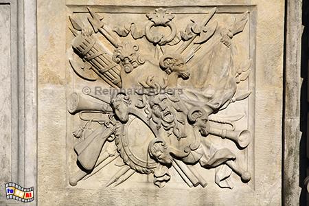 Fassadendetail am Schloss Wilan�w, Polen, Polska, Warschau, Wilan�w, Schloss, Foto, foreal, Albers,