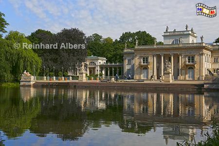 Lazienki-Park - Palast auf der Insel, Polen, Polska, Warschau, Warszawa, Lazienki, Park, Palast, Insel, Albers, Foto, foreal,