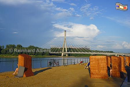 Neugestaltete Promenade an der Weichsel, 